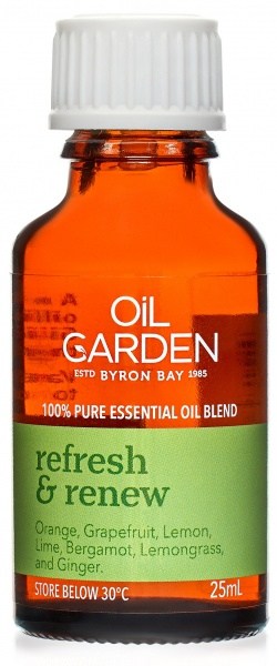 Oil Garden Refresh & Renew Pure Essential Oil Blends 25ml