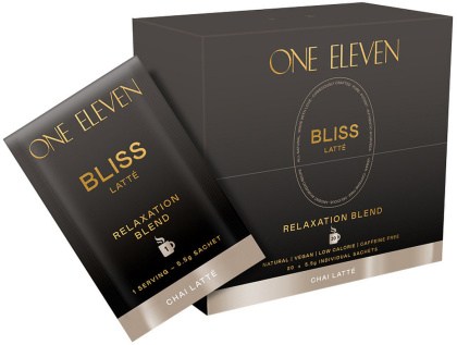ONE ELEVEN Bliss Latte (Relaxation Blend) Chai Latte Sachet 5.5g x 20 Pack