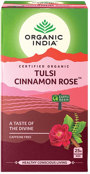 Organic India Tulsi Cinnamon Rose Tea 25Teabags
