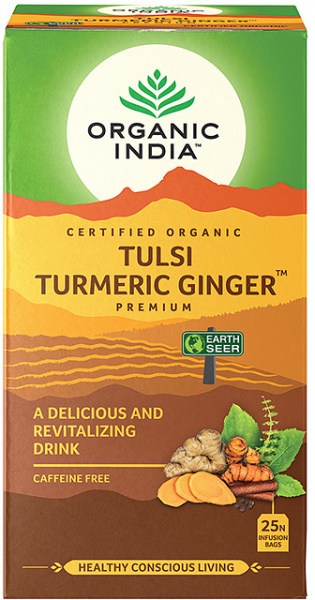 Organic India Tulsi Turmeric Ginger Tea 25Teabags