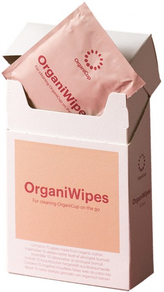 ORGANICUP OrganiWipes x 10 Pack