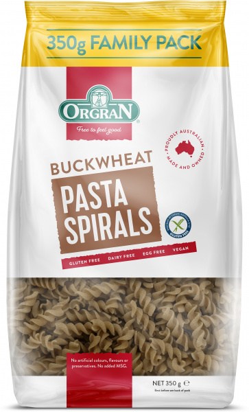 Orgran Pasta Buckwheat Spirals  350g