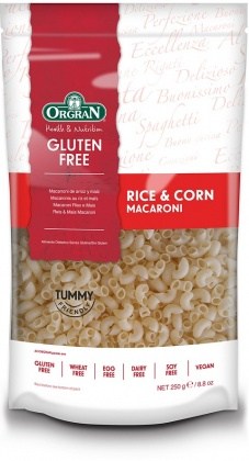 Orgran Rice & Corn Macaroni 250gm