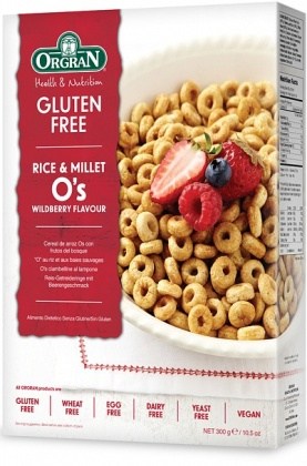 Orgran Rice O's Wildberry Cereal  300g