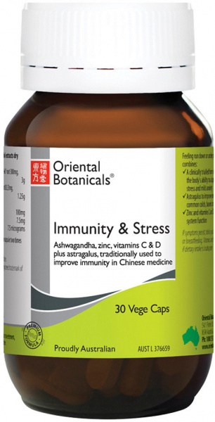 ORIENTAL BOTANICALS Immunity & Stress 30vc
