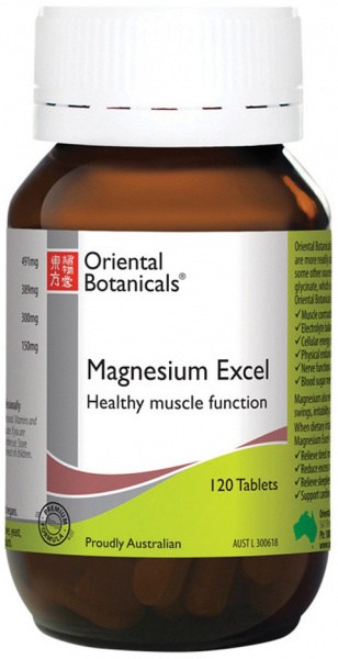 ORIENTAL BOTANICALS Magnesium Excel 120t