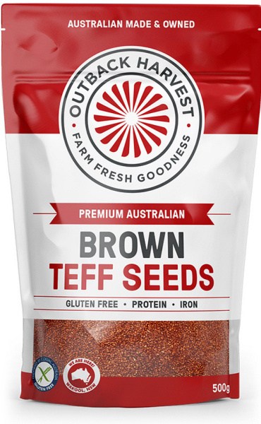 Outback Harvest Brown Teff Seeds  500g