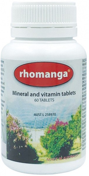 PERCY'S PRODUCTS Rhomanga (Mineral and Vitamin Tablets) 60t