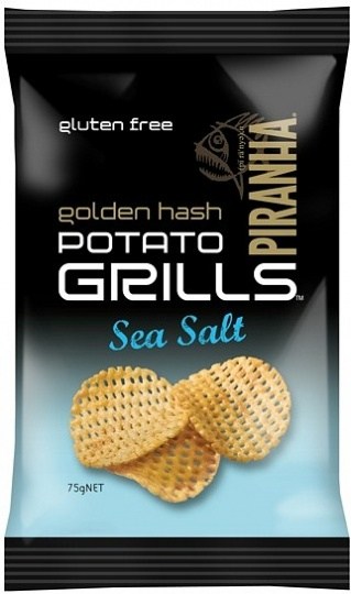 Piranha Potato Grills Sea Salt  12x75g