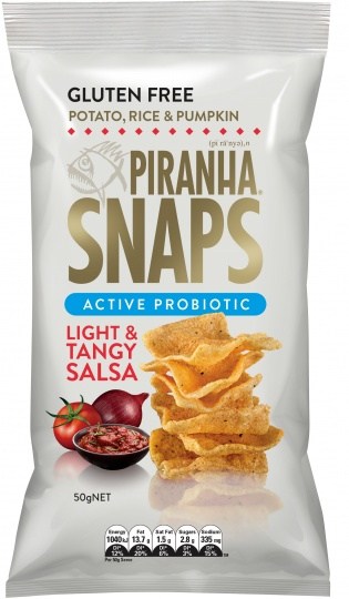 Piranha Snaps Probiotics Light & Tangy Salsa  12x50g