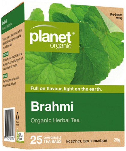 PLANET ORGANIC Brahmi Herbal Tea x 25 Tea Bags