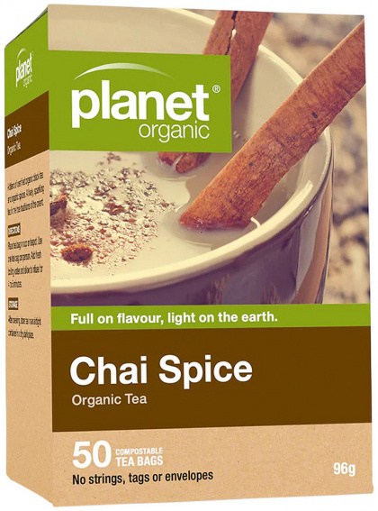 PLANET ORGANIC Chai Spice Herbal Tea x 50 Tea Bags