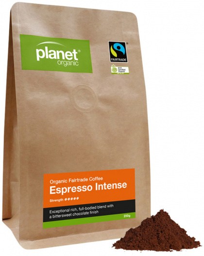 PLANET ORGANIC Coffee Espresso Intense Espresso Ground 250g