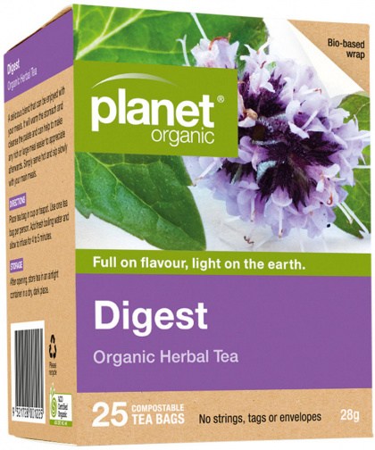 PLANET ORGANIC Digest Herbal Tea x 25 Tea Bags