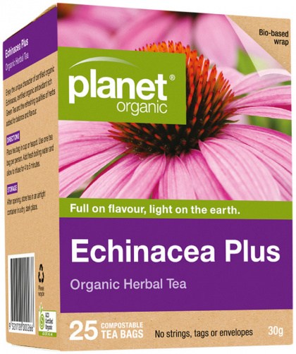 PLANET ORGANIC Echinacea Herbal Tea x 25 tea Bags
