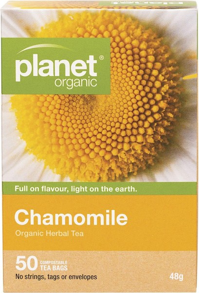 Planet Organic Chamomile Herbal Tea Bags 50pk