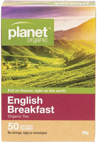 Planet Organic English Breakfast Herbal Tea Bags 50pk