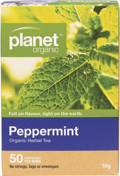 Planet Organic Peppermint Herbal Tea Bags 50pk