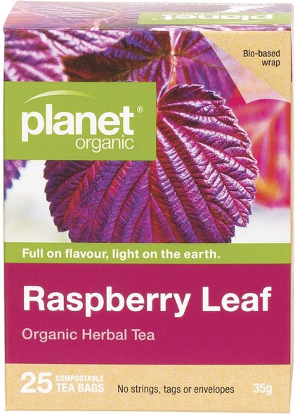 Planet Organic Raspberry Leaf Herbal Tea Bags 25pk