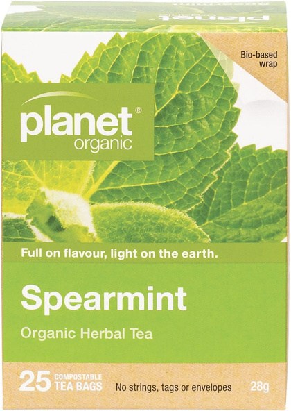 Planet Organic Spearmint Herbal Tea Bags 25pk