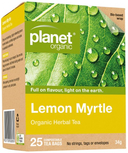 PLANET ORGANIC Lemon Myrtle Herbal Tea x 25 Tea Bags