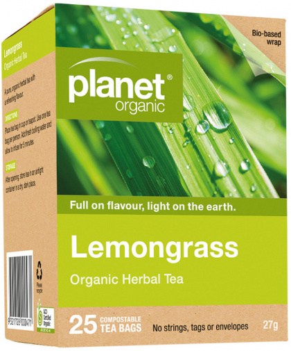 PLANET ORGANIC Lemongrass Herbal Tea x 25 Tea Bags