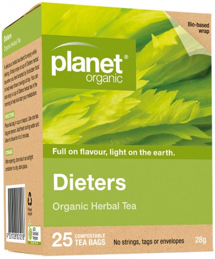 PLANET ORGANIC Organic Herbal Tea Dieters x 25 Tea Bags