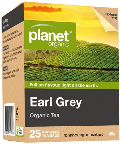 PLANET ORGANIC Organic Tea Earl Grey x 25 Tea Bags
