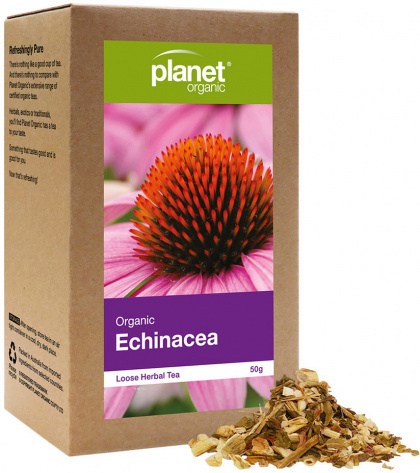 PLANET ORGANIC Organic Herbal Tea Echinacea Loose Leaf 50g