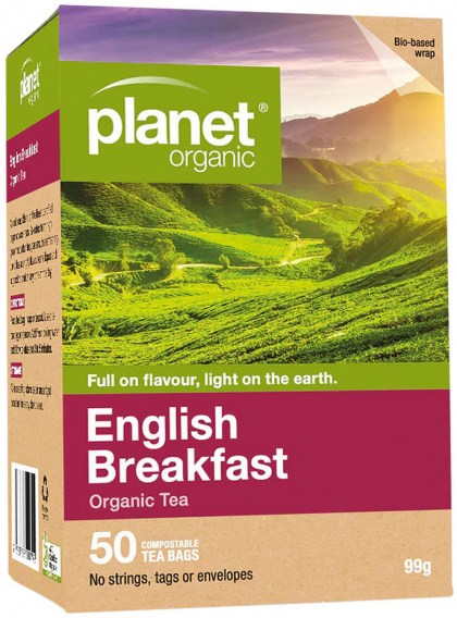 PLANET ORGANIC Organic Tea English Breakfast x 50 Tea Bags