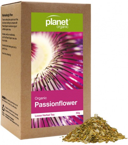 PLANET ORGANIC Organic Herbal Tea Passionflower Loose Leaf 50g