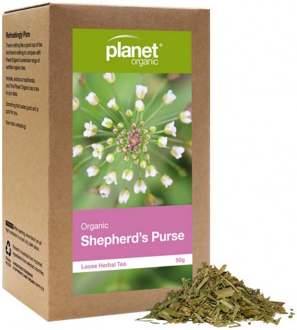 PLANET ORGANIC Organic Herbal Tea Shepherd's Purse Loose Leaf 50g