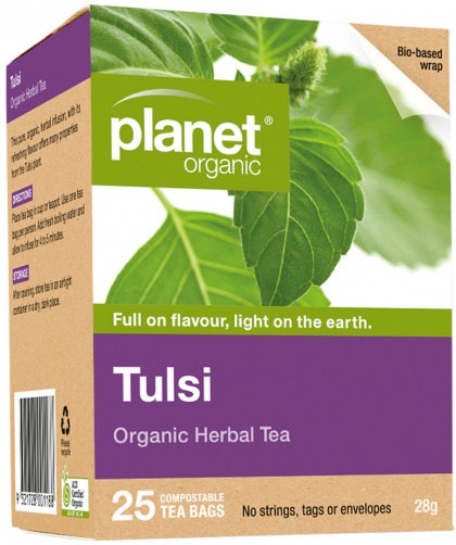 PLANET ORGANIC Organic Herbal Tea Tulsi x 25 Tea Bags