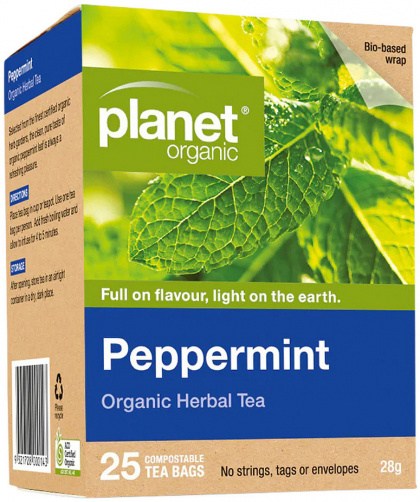 PLANET ORGANIC Peppermint Herbal Tea x 25 Tea Bags