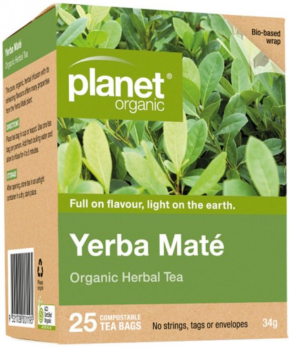PLANET ORGANIC Yerba Mate Herbal Tea x 25 Tea Bags
