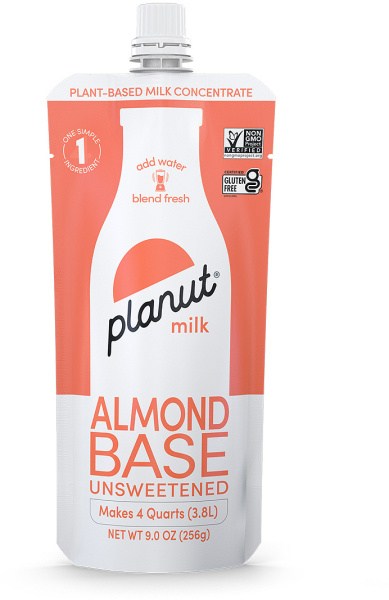 Planut Milk Almond Milk Base Unsweetened Pouch  256g