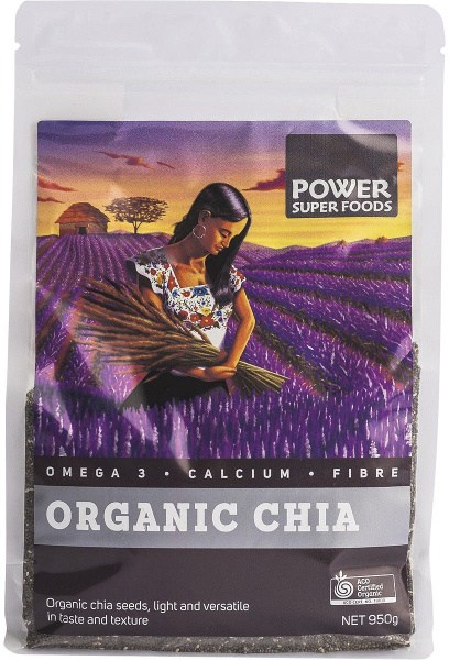 Power Super Foods Chia Seeds Certified Organic The Origin Series 950g