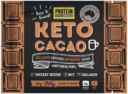 PROTEIN SUPPLIES AUSTRALIA Keto Cacao Sachets 20g x 12 Display