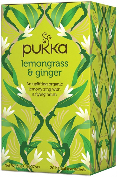 PUKKA Organic Lemongrass & Ginger x 20 Tea Bags