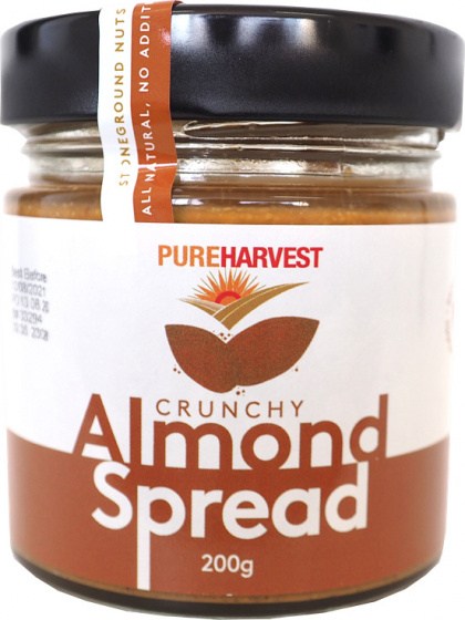 Pure Harvest Almond Spread Crunchy 200g