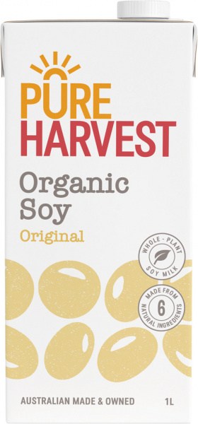 Pure Harvest Natures Organic Soy Milk  1litre