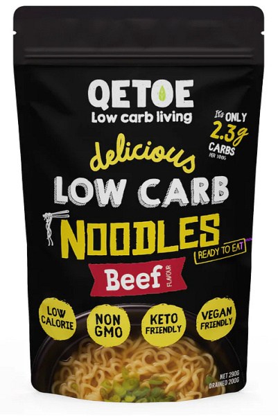 Qetoe Low Carb Noodles Beef 290g