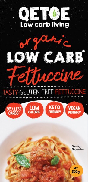 Qetoe Organic Low Carb Fettucine  200g