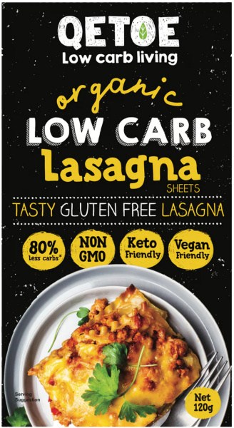 Qetoe Organic Low Carb Lasagna  120g