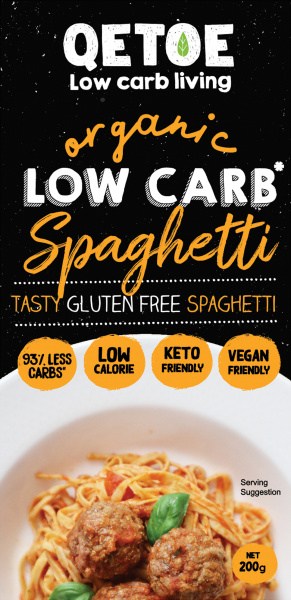 Qetoe Organic Low Carb Spaghetti  200g