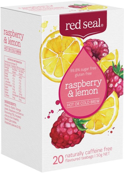 Red Seal (Hot & Cold Brew) Raspberry & Lemon 20 Teabags