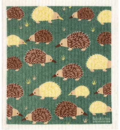 Retrokitchen 100% Compostable Sponge Cloth Echidnas  