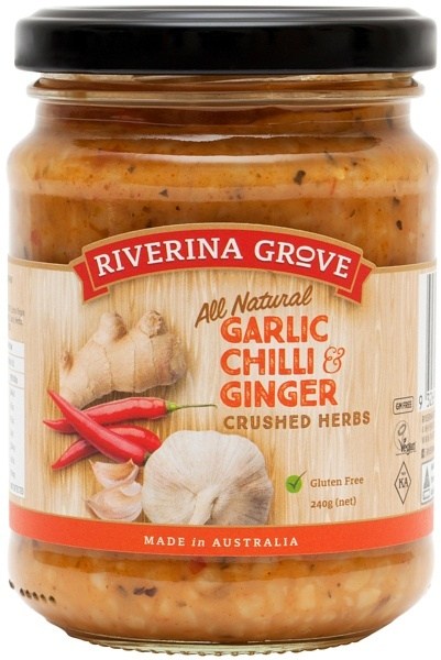 Riverina Grove Garlic Chili & Ginger Sauce  240g