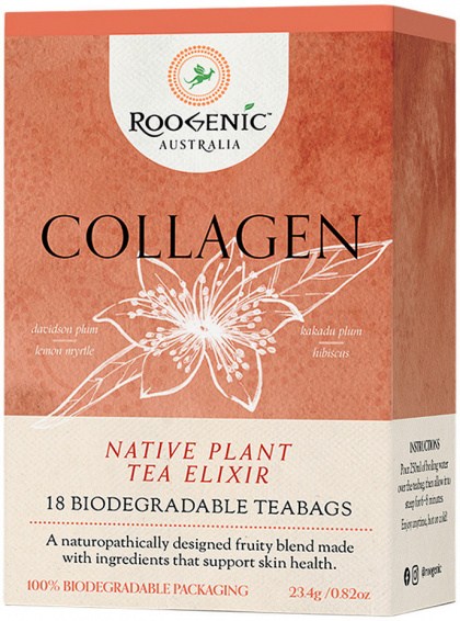 ROOGENIC AUSTRALIA Collagen (Native Plant Tea Elixir) x 18 Tea Bags