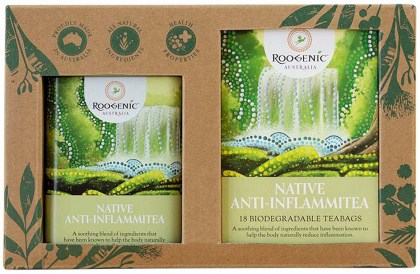 ROOGENIC AUSTRALIA Gift Box Anti-inflammitea x 18 Tea Bags with Anti-Inflammatory Tin